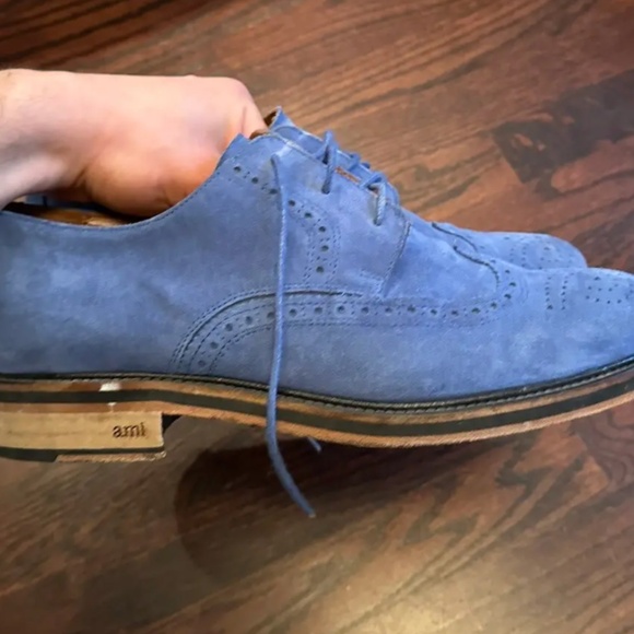 AMI Light Blue Suede Brogue (43) - Picture 4 of 4